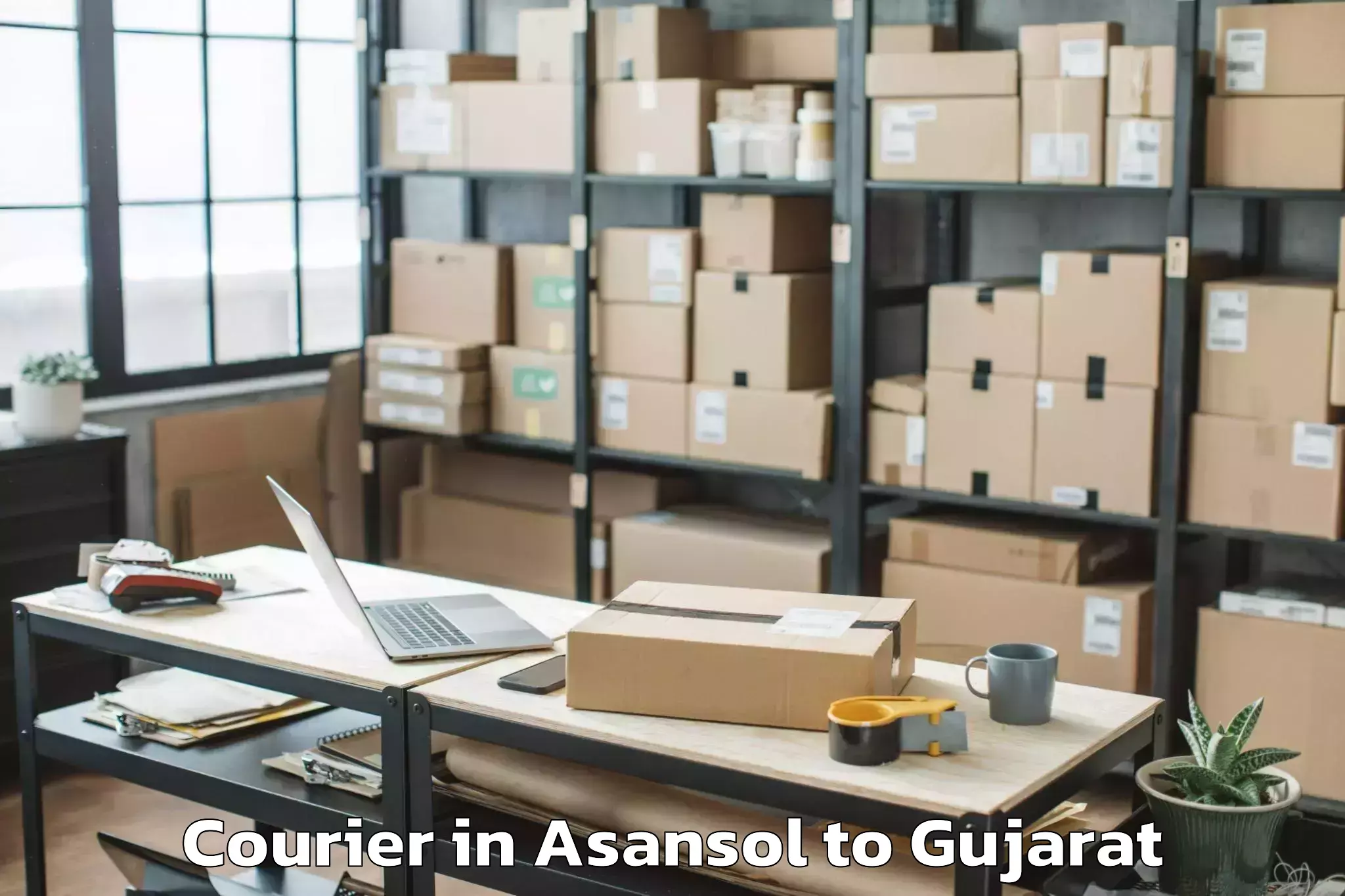 Reliable Asansol to Harij Courier